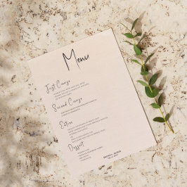 Beige Bettwäsche Einfaches Black Script Wedding Me Einladung