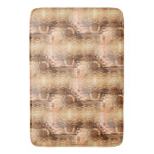 Beige bis braun gebogenes Glas wiederholt Badematte (Vorderseite Vertikal)