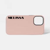 Beige Black Modern Bold Typografie iPhone Hülle (Rückseite (Horizontal))