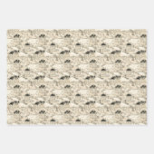Beige & Black Toile Geschenkpapier Set (Vorderseite 2)