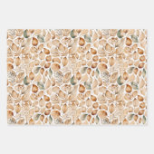 Beige Blätter für Wasserfarben Muster (Vorderseite 2)