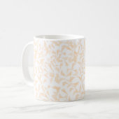 Beige-Blattmuster-Kaffeetasse Kaffeetasse (Vorderseite Links)