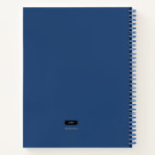 BEIGE & BLAUE ASTROLOGIE/ASTRONOMIE THEMED NOTEBOO NOTIZBLOCK (Rückseite)