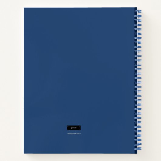 BEIGE & BLAUE ASTROLOGIE/ASTRONOMIE THEMED NOTEBOO NOTIZBLOCK (Rückseite)