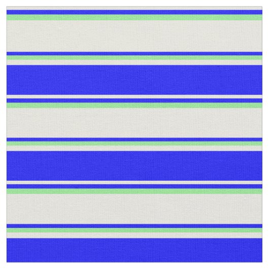 Beige, blaue und hellgrüne Streifen Stoff (Nahaufnahme)