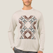 Beige Blue Brown Crisscross Südwestlich Art inspir