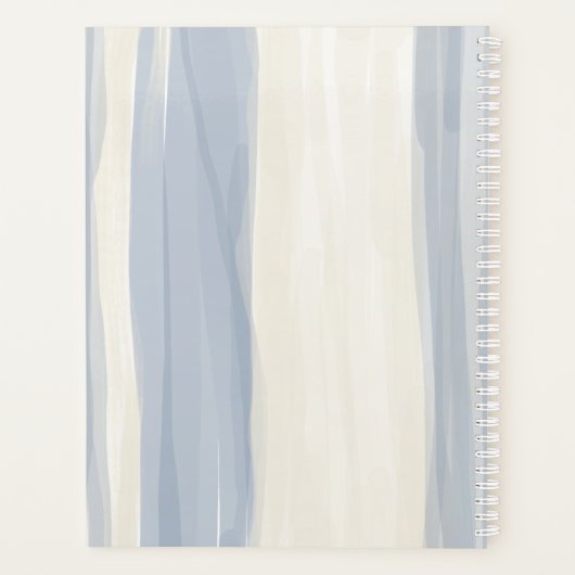 Beige Blue Planer (Rückseite)