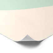 Beige Blume aus einer Reihe Abstrakte Blumendruckk Poster (Ecke)