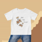 Beige Blume Baby T-shirt