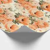 Beige Blume Geschenkpapier (Ecke)