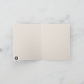 Beige Blume Karte (Innenseite)