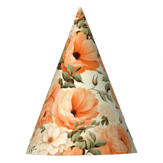 Beige Blume Partyhütchen
