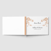 Beige Blume Wedding Gästebuch (Voll)