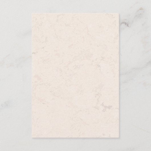 Beige Blumengarten Hochzeit QR Code Detail Karte (Rückseite)