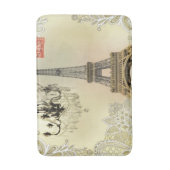 Beige, blumengeschmückte Kronleuchter, eiffener Tu Badematte (Vorderseite Vertikal)