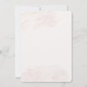 Beige Blumenreiche Spanische Kirchenhochzeits-Einl Einladung (Rückseite)