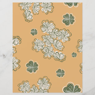 Beige Blumenschmuckpapierbogen