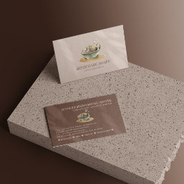 Beige Blush BathTub Bubbles Soy Wax Soap Visitenkarte