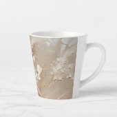 Beige Blush Boho Floral Milchtasse (Rechts)