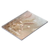 Beige Blush Boho Floral Notizblock (Linke Seite)