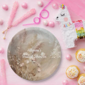 Beige Blush Boho Floral Pappteller (Party)