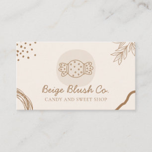 Beige Blush Hochzeitsplaner Geburtstagsdrohung Süß Visitenkarte
