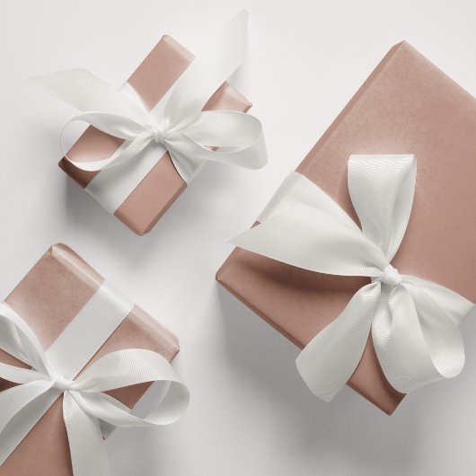 Beige Blush Solid Color DAB6A8 Geschenkpapier Set