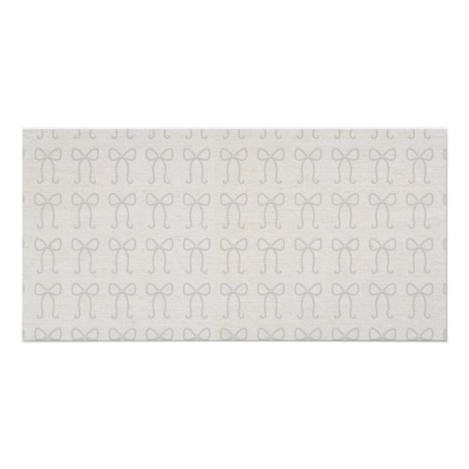 Beige Bogenmuster Kunst  Poster (Vorderseite)