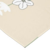 Beige Bohemisches botanisches Muster Tischdecke (Schrägansicht)