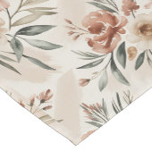 Beige Boho Blumen  Kurzer Tischläufer (Ecke)