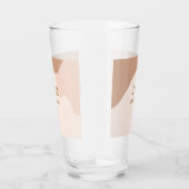 Beige boho curvy orange Brautdatum Glas (Rechts)