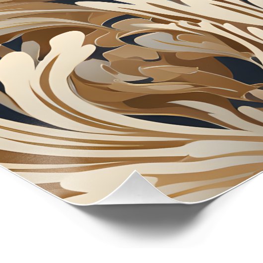 Beige BOHO Rabbit Poster (Ecke)