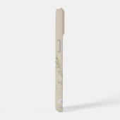 Beige Boho Watercolor Wildblumen iPhone 15 Hülle (Rechte Seite)