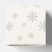 Beige Boho Winter Snowflake Babydusche Geschenkschachtel (Oben)