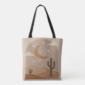 Beige Boho-Wüste Tasche (Rückseite)