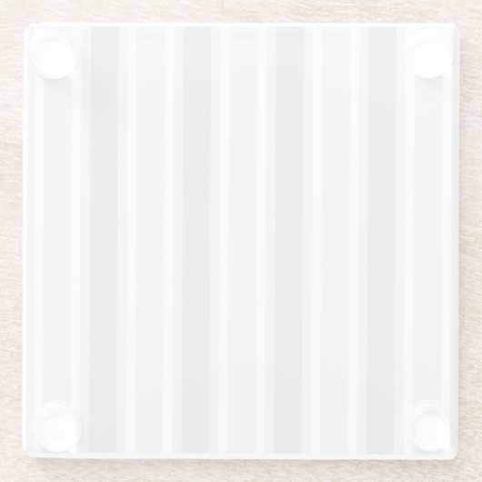 Beige Bonbons Glasuntersetzer (Rückseite)