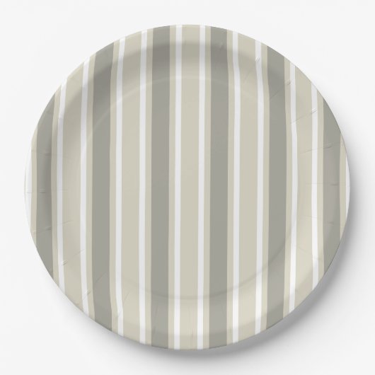Beige Bonbons Pappteller (Vorderseite)