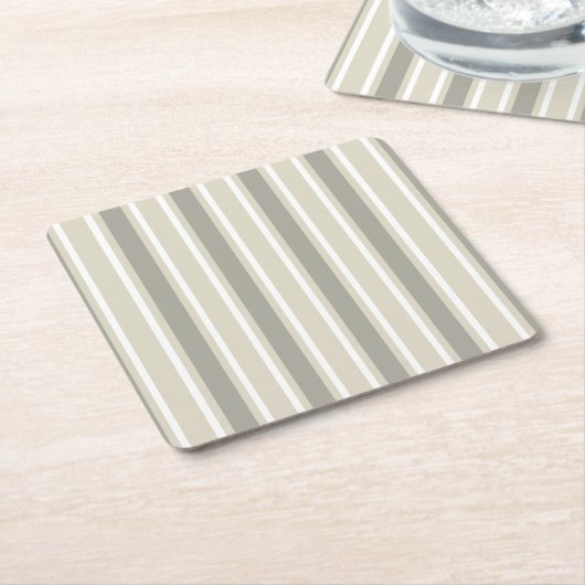 Beige Bonbons Rechteckiger Pappuntersetzer (angewinkelt)