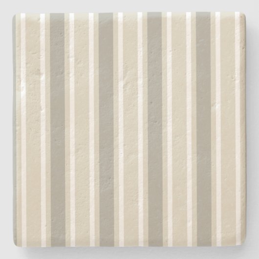 Beige Bonbons Steinuntersetzer (Vorderseite)