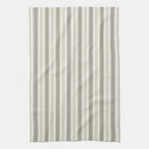 Beige Bonbonstreifen Geschirrtuch