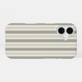 Beige Bonbonstreifen iPhone 16 Hülle (Rückseite (Horizontal))