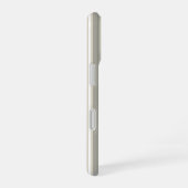 Beige Bonbonstreifen iPhone 16 Hülle (Rechte Seite)