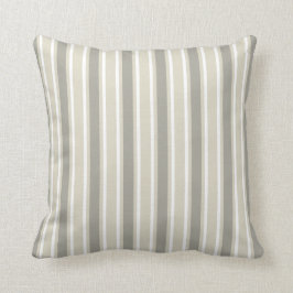 Beige Bonbonstreifen Kissen
