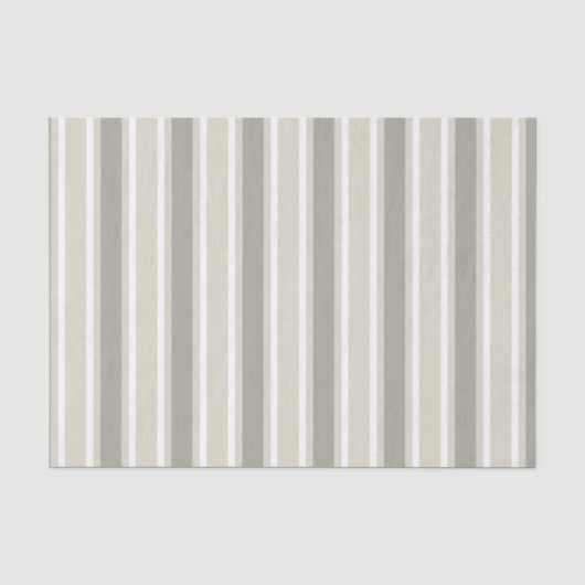 Beige Bonbonstreifen Seidenpapier (Vorderseite)
