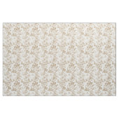 Beige botanisches Zweigmuster Stoff (Yard (91,4 cm))
