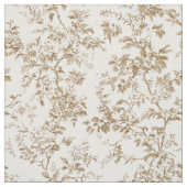 Beige botanisches Zweigmuster Stoff (Muster)