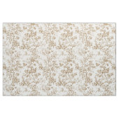 Beige botanisches Zweigmuster Stoff (Fat Quarter (45,7 x 55,9 cm))