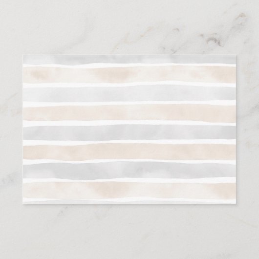 Beige Bow Bonjour Bebe Baby Showdiapper Raffle Begleitkarte (Rückseite)