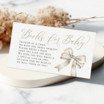 Beige Bow Coquette Bücher für Babybuchanfragen