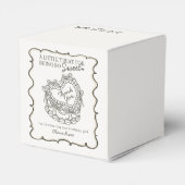 Beige Bow Retro Herz Coquette Cake Geburtstag Geschenkschachtel (Rückseite)